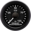 EV² R11000 Series 0-100 Exhaust Backpressure Gauge R11155