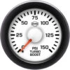 EV² R14000 Series 0-150 Electronic Turbo Boost Gauge R14733