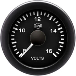 EV² R16000 Series 8-16V Voltmeter Gauge R16600